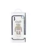 TPU+Glass чехол TYBOMB Bear для Apple iPhone X / XS (5.8") Белый