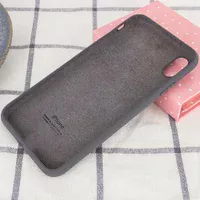 Чохол Silicone Case Full Protective (AA) для Apple iPhone X/XS (5.8") Сірий / Dark Gray