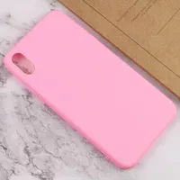 Силиконовый чехол Candy для Apple iPhone X / XS (5.8") Розовый