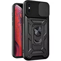 Чохол Ummi Camshield Serge Ring для Apple iPhone X/XS (5.8") Чорний