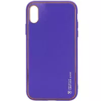 Шкіряний чохол Xshield для Apple iPhone X / XS (5.8 ") Фіолетовий / Violet