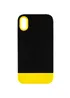 Чехол TPU+PC Bichromatic для Apple iPhone X / XS (5.8") Black / Yellow