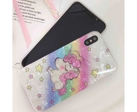 TPU чохол Dream Unicorn для Apple iPhone X / XS (5.8 ") Єдиноріг рожевий