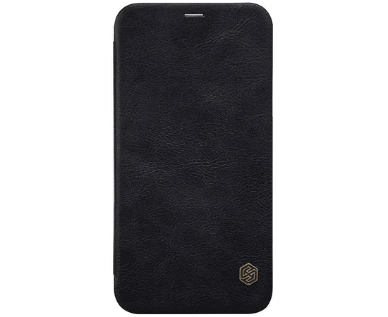 Кожаный чехол (книжка) Nillkin Qin Series для Apple iPhone X/XS Черный