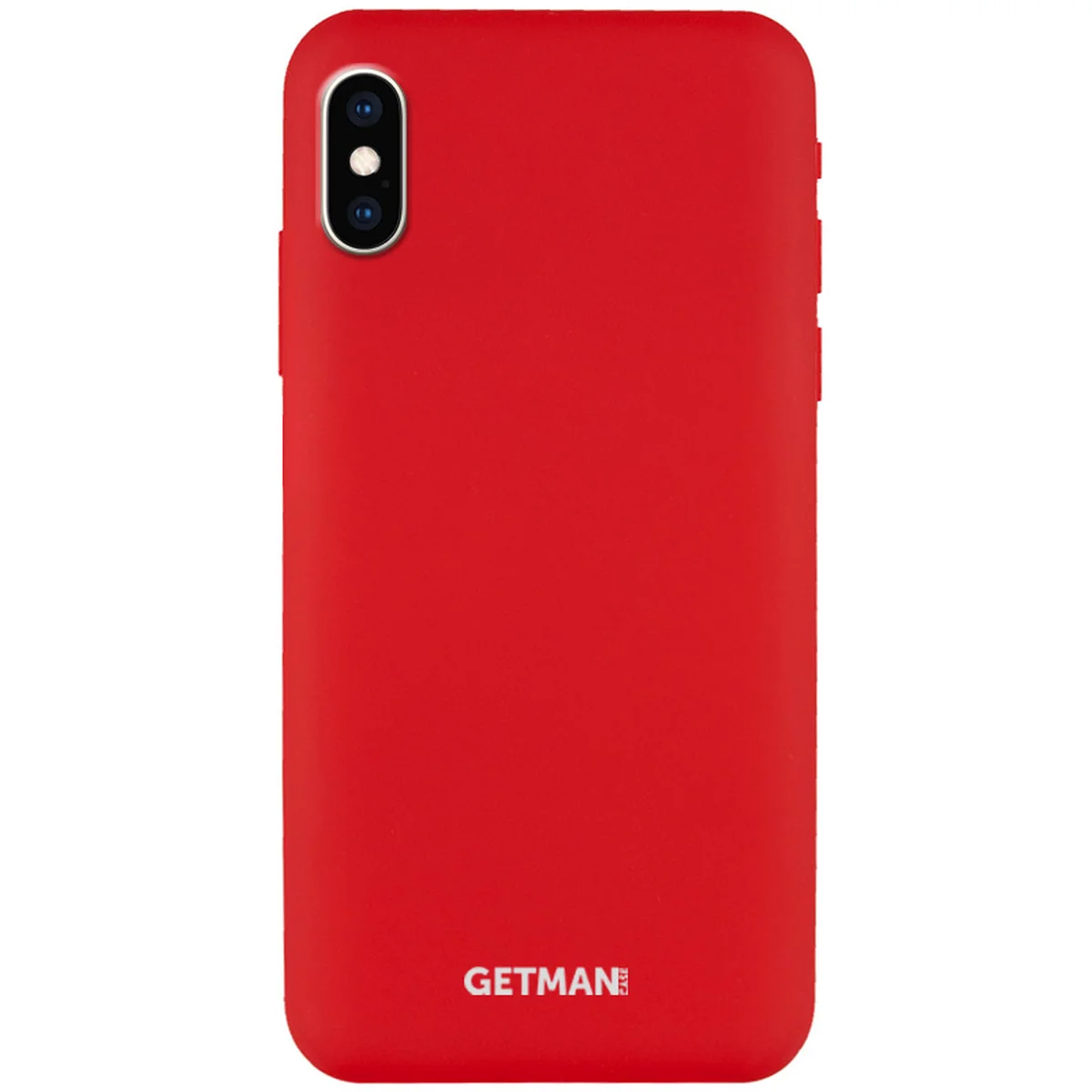 Чохол Silicone Case GETMAN for Magnet для Apple iPhone X / XS (5.8 ") Червоний / Red