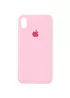 Чохол Silicone Case Full Protective (AA) для Apple iPhone X / XS Рожевий / Light pink