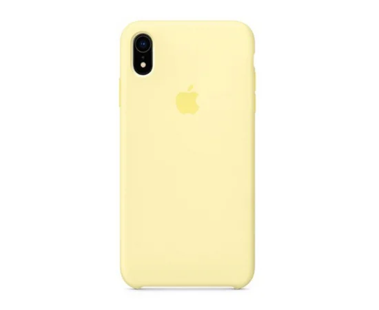 Чехол Silicone case (AAA) для Apple iPhone X/XS Желтый / Mellow Yellow