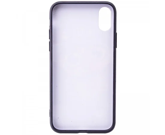 TPU + PC чохол YCT тиснення для Apple iPhone X / XS Квіти - білий фон