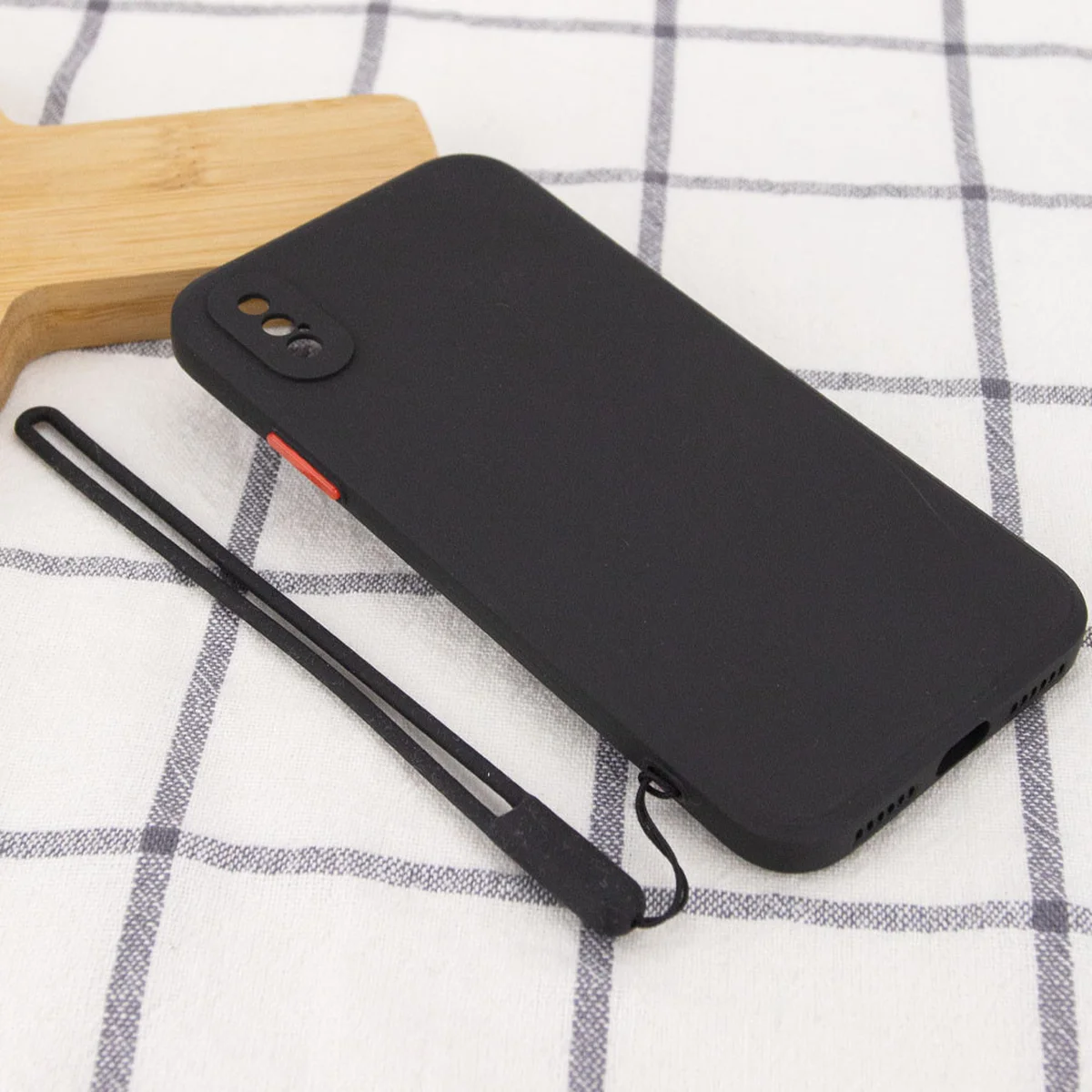 Чехол TPU Square Full Camera для Apple iPhone X / XS (5.8") Черный