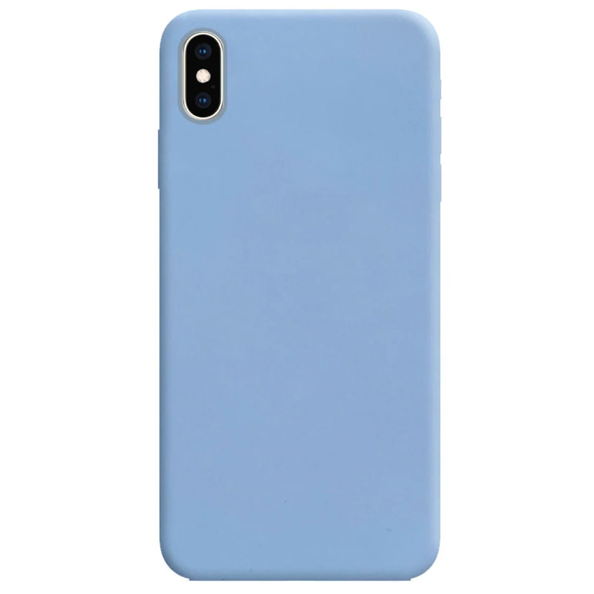 Силиконовый чехол Candy для Apple iPhone X / XS (5.8") Голубой / Lilac Blue