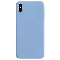 Силиконовый чехол Candy для Apple iPhone X / XS (5.8") Голубой / Lilac Blue