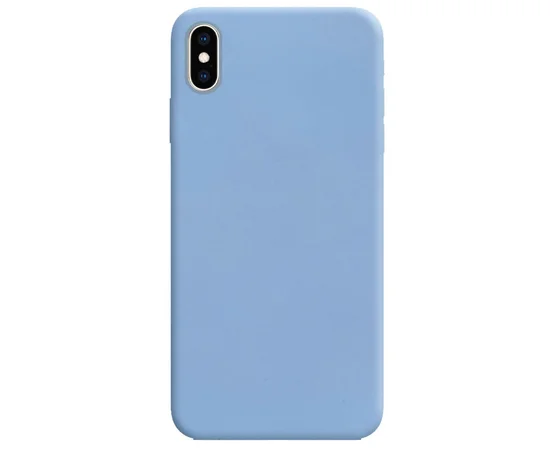 Силіконовий чохол Candy для Apple iPhone X / XS (5.8 ") Блакитний / Lilac Blue