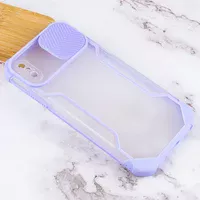 Чохол Camshield matte Ease TPU зі шторкою для Apple iPhone X/XS (5.8") Бузковий