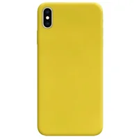Силиконовый чехол Candy для Apple iPhone X / XS (5.8") Желтый