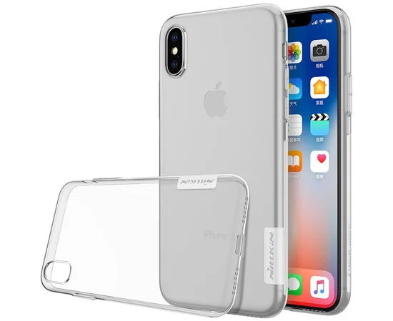 TPU чехол Nillkin Nature Series для Apple iPhone X/XS Бесцветный (прозрачный)