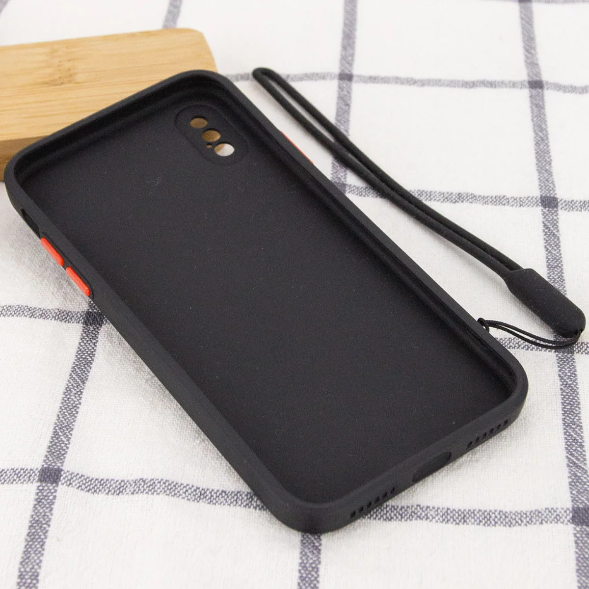 Чехол TPU Square Full Camera для Apple iPhone X / XS (5.8") Черный