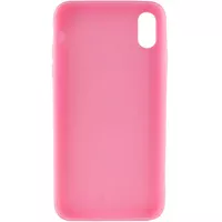 Силиконовый чехол Candy для Apple iPhone X / XS (5.8") Розовый