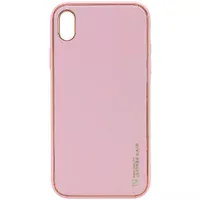 Кожаный чехол Xshield для Apple iPhone X / XS (5.8") Розовый / Pink
