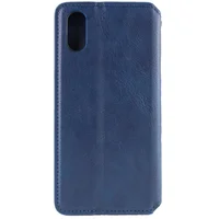 Шкіряний чохол-книжка GETMAN Cubic (PU) для Apple iPhone X/XS (5.8") Синій