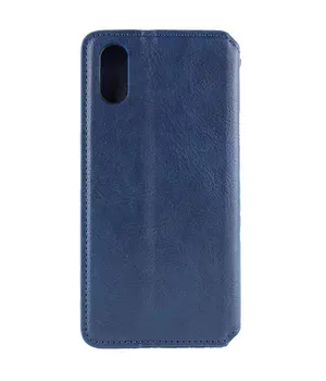 Кожаный чехол-книжка GETMAN Cubic (PU) для Apple iPhone X / XS (5.8") Синий