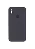 Чохол Silicone Case Square Full Camera Protective (AA) для Apple iPhone XS (5.8 ") Сірий / Dark Gray