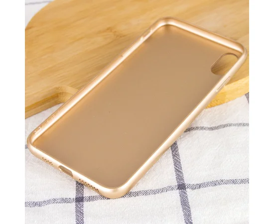 TPU + Glass чохол GLOSSY Logo Full camera для Apple iPhone X / XS (5.8 ") Золотий