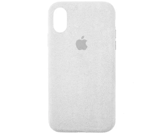 Чехол ALCANTARA Case Full для Apple iPhone X / XS (5.8") Белый