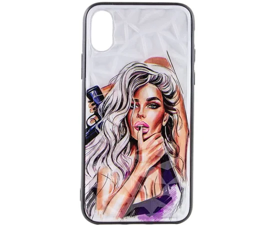 TPU+PC чехол Prisma Ladies для Apple iPhone X / XS (5.8") Purple