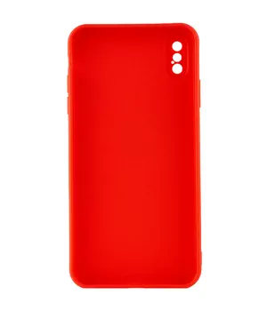 Силіконовий чохол Candy Full Camera для Apple iPhone X / XS (5.8 ") Червоний / Red