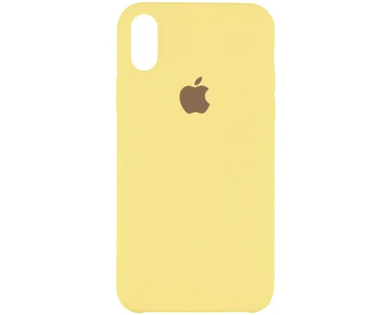Чохол Silicone Case (AA) для Apple iPhone X / XS Золотий / Gold