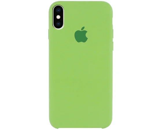 Чехол Silicone Case (AA) для Apple iPhone X/XS Мятный / Mint