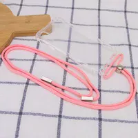 Чехол TPU Crossbody Transparent для Apple iPhone X / XS (5.8") Розовый