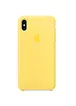 Чехол Silicone case (AAA) для Apple iPhone X/XS Желтый / Canary Yellow