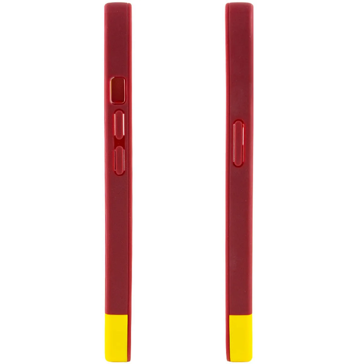 Чехол TPU+PC Bichromatic для Apple iPhone X / XS (5.8") Brown burgundy / Yellow