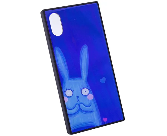 TPU + Glass чохол YCT прямокутний для Apple iPhone X / XS Заєць
