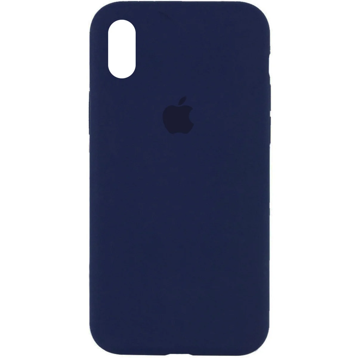 Чехол Silicone Case Full Protective (AA) для Apple iPhone X/XS Синий / Deep navy