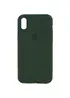 Чехол Silicone Case Full Protective (AA) для Apple iPhone X/XS Зеленый / Cyprus Green