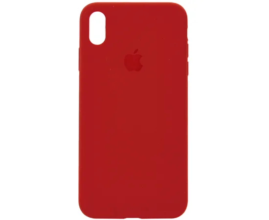 Чохол Silicone Case Full Protective (AA) для Apple iPhone X / XS Червоний / Dark Red