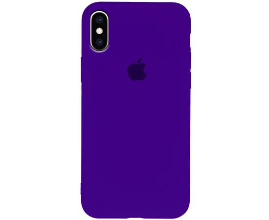 Чехол Silicone Case Slim Full Protective для Apple iPhone X / XS (5.8") Фиолетовый / Purple