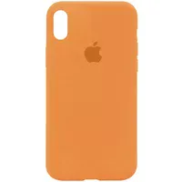 Чохол Silicone Case Full Protective (AA) для Apple iPhone X/XS Помаранчевий / New Orange