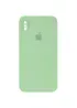 Чехол Silicone Case Square Full Camera Protective (AA) для Apple iPhone XS (5.8") Мятный / Mint