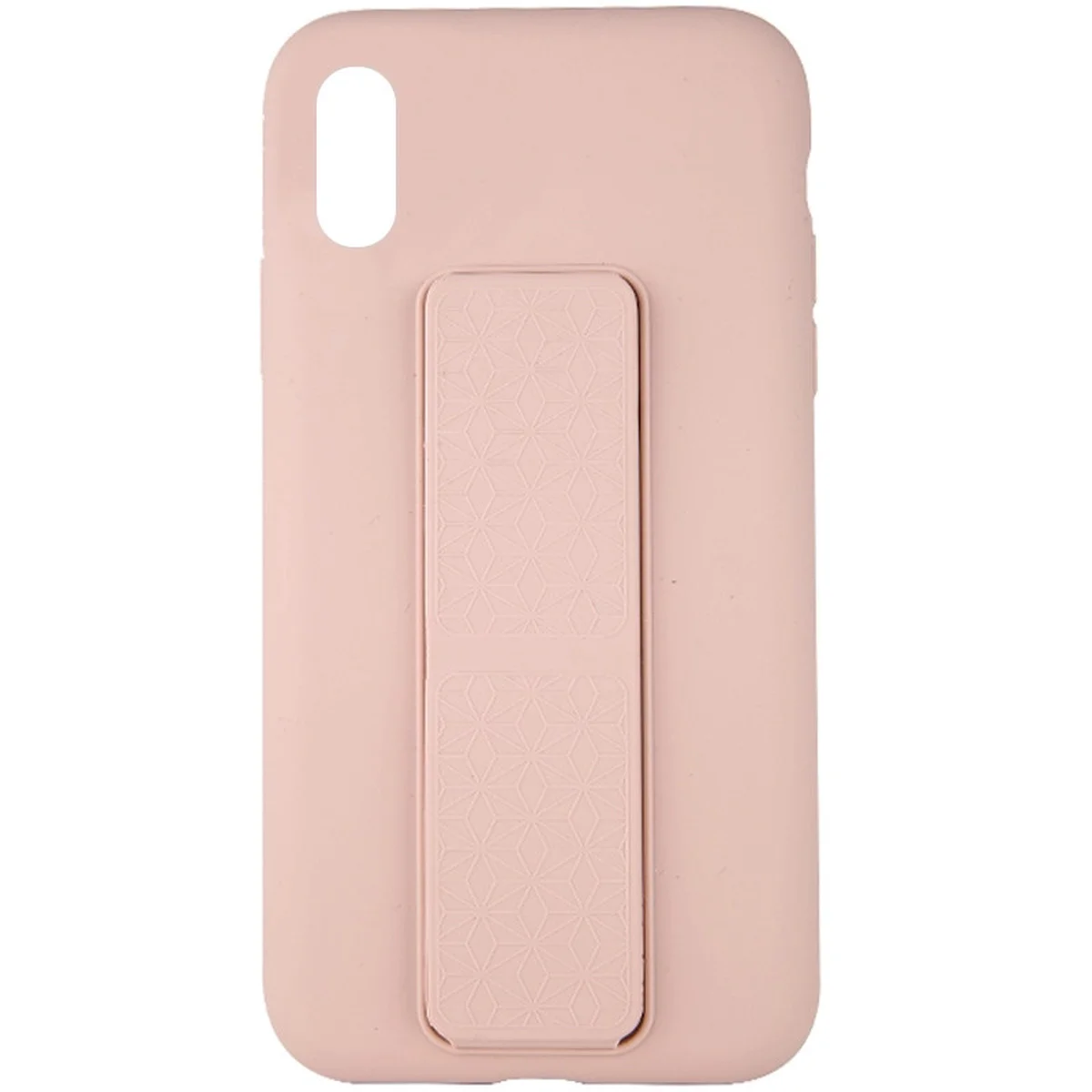 Чохол Silicone Case Hand Holder для Apple iPhone X / XS (5.8 ") Рожевий / Pink Sand