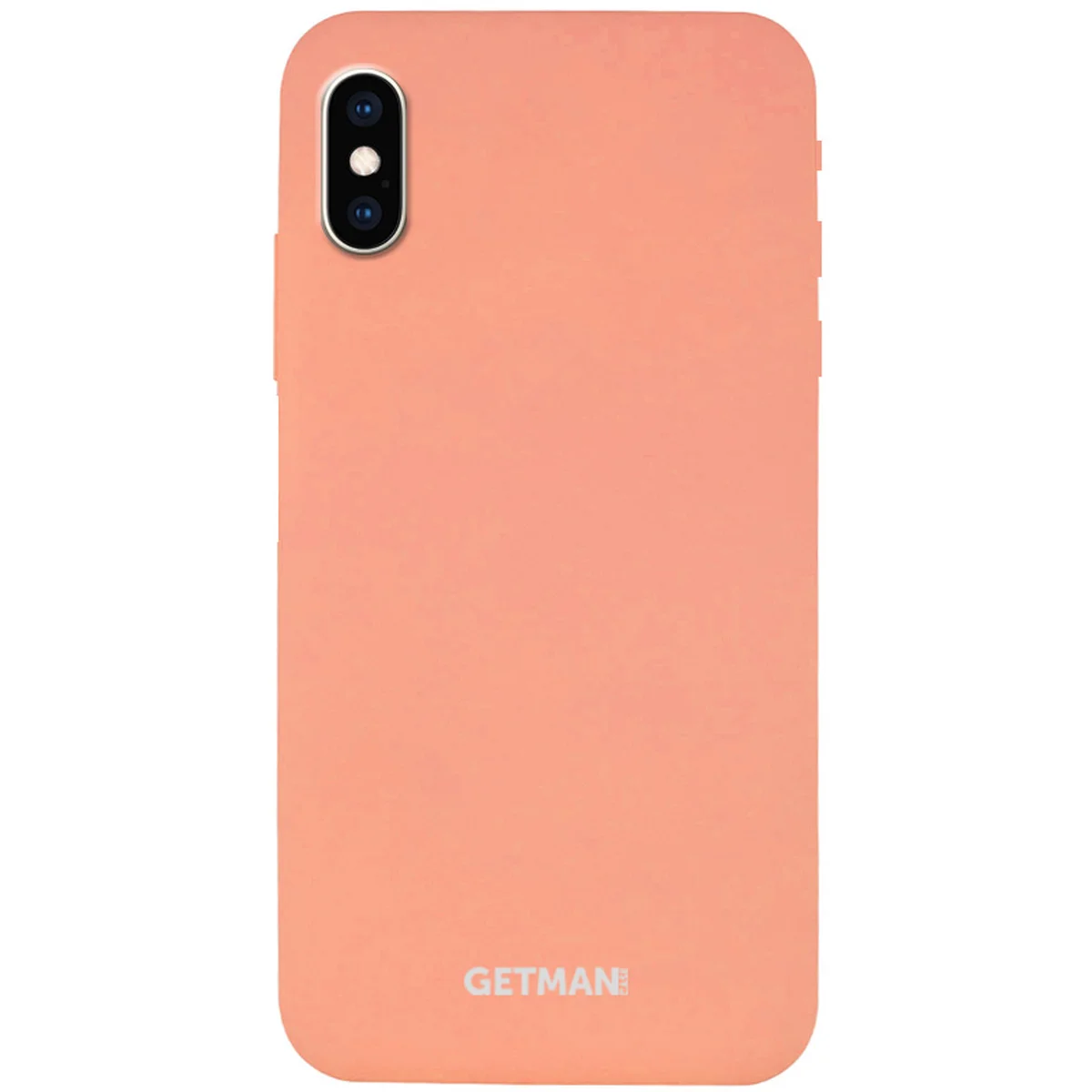 Чохол Silicone Case GETMAN for Magnet для Apple iPhone X / XS (5.8 ") Рожевий / Flamingo