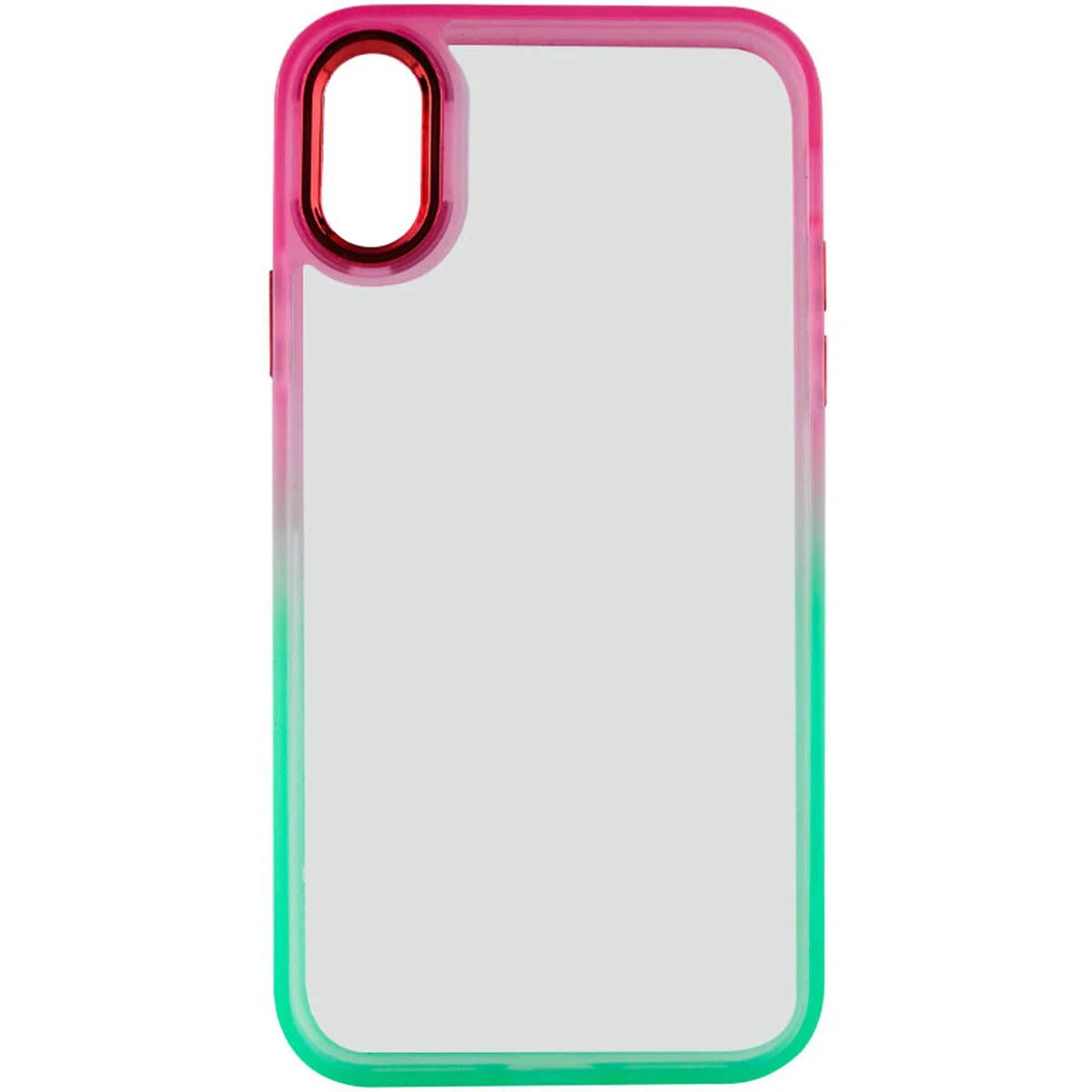 Чехол TPU+PC Fresh sip series для Apple iPhone X / XS (5.8") Салатовый / Розовый