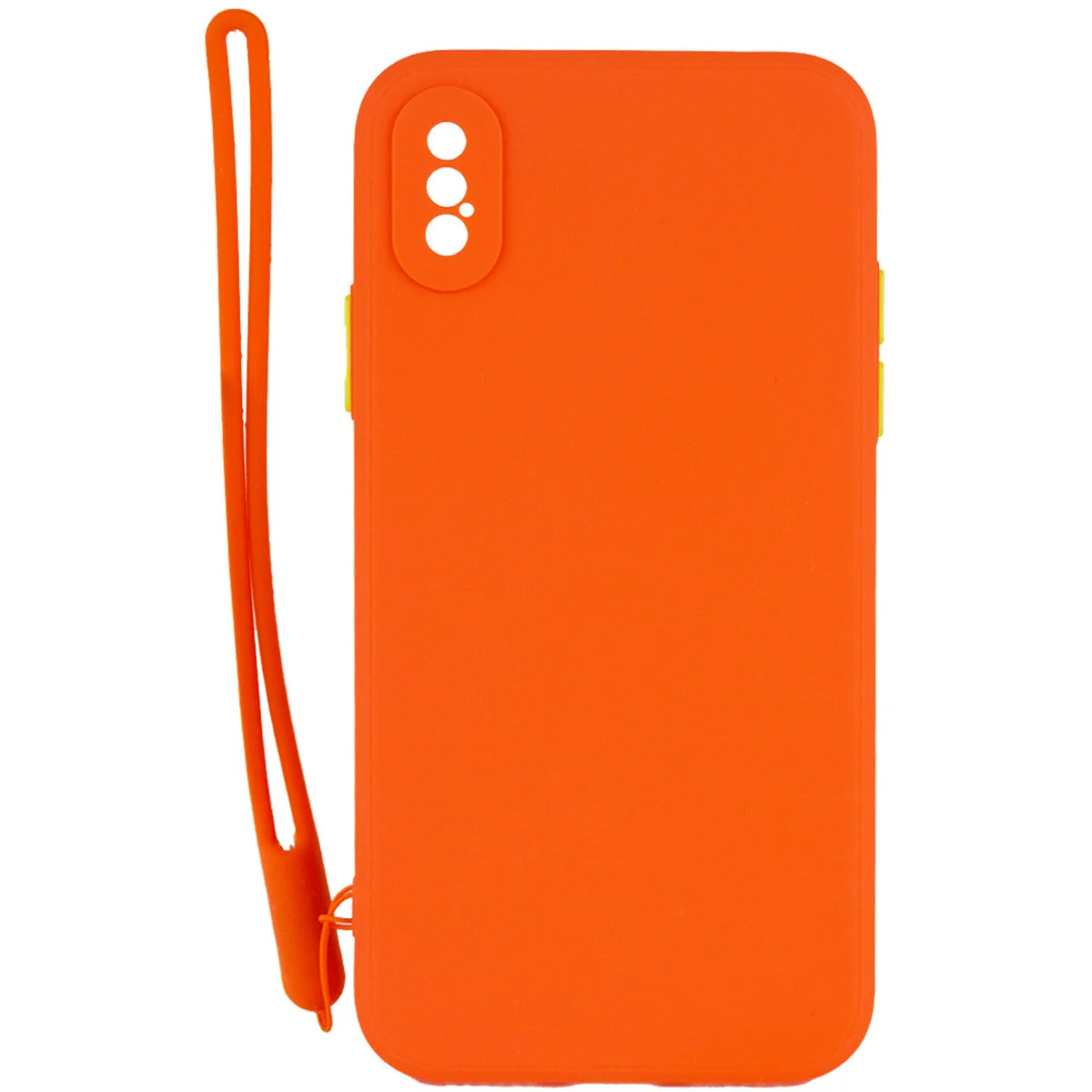 Чехол TPU Square Full Camera для Apple iPhone X / XS (5.8") Оранжевый