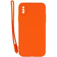 Чехол TPU Square Full Camera для Apple iPhone X / XS (5.8") Оранжевый