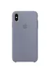 Чохол Silicone case (AAA) для Apple iPhone X / XS Сірий / Lavender Gray