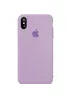 Чехол Silicone case (A) (с закрытым низом) для Apple iPhone X/XS Сиреневый / Dasheen