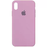 Чехол Silicone Case Full Protective (AA) для Apple iPhone X/XS Лиловый / Lilac Pride