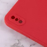 Силіконовий чохол Candy Full Camera для Apple iPhone X / XS (5.8 ") Червоний / Camellia